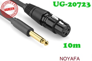 Cáp chuyển đổi từ 6.5mm sang AV Cannon (XLR) Ugreen 20723 10m