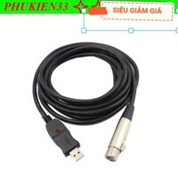 Cáp Chuyển Đổi Từ Cổng Usb Sang Cổng XLR Dài 3 mét - Usb To XLR