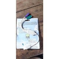 Cáp Chuyển đổi từ USB ra PS/2 có nghĩ là máy tính để bàn PC hay laptop bị liệt cổng xanh chuột và tím bàn phím....v.v...