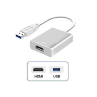 Cáp chuyển đổi từ USB to HDMI (Full HD, 1080) Đen/Trắng