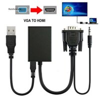 Cáp chuyển đổi từ VGA sang 1080P HD HDMI + TV AV Audio Video