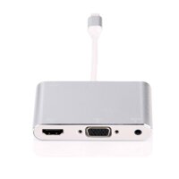 Cáp chuyển đổi từ Iphone/Ipad/Ipod sang HDMI và VGA có Audio Full HD1080P (Lightning to HDMI VGAAudio)