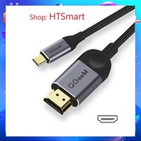 Cáp chuyển đổi Type C sang HDMI QGeeM dài 1.2m 4K60Hz tương thích cổng Thunderbolt 3 cho iPad Pro,MacBook Pro 2018 iMac, Pixel,Galaxy S9 Note9 S8 Surface Book HDMI Type C-Hàng Chính Hãng