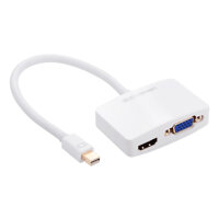 Cap Chuyển Đổi Ugreen MiniDP Sang HDMI VGA 10427 20cm - Hàng Chính Hãng