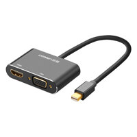 Cap Chuyển Đổi Ugreen MiniDP Sang HDMI VGA 20422 Đen - Hàng Chính Hãng