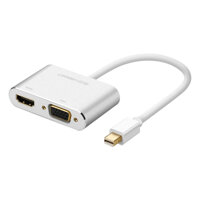 Cap Chuyển Đổi Ugreen MiniDP Sang HDMI VGA 20421 Bạc - Hàng Chính Hãng