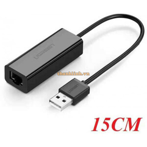 Cáp chuyển đổi USB 2.0 sang cổng Lan Ugreen 30296