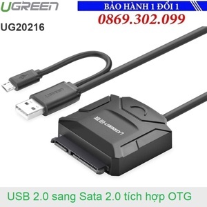 Cáp chuyển đổi USB 2.0 sang SATA Ugreen 20216