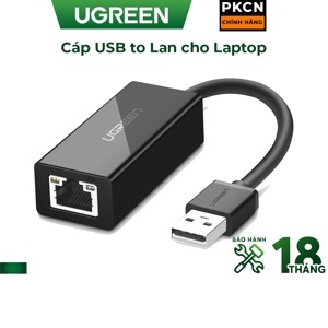 Cáp chuyển đổi USB 2.0 to LAN chính hãng Ugreen UG-20254