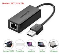 Cáp chuyển đổi USB 2.0 to Lan RJ45 10/100 Mbps Ugreen 20253/20254