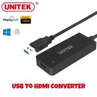 Cáp chuyển đổi USB 3.0 sang HDMI Unitek Y-3702, Chip Displaylink DL-3500 xử lý đa nhiệm