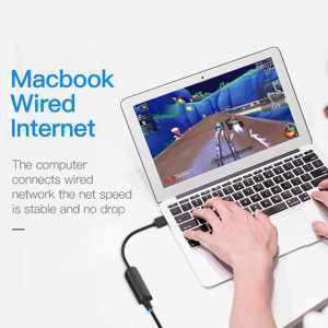 Cáp chuyển đổi USB 3.0 to LAN 1000Mbps Ethernet Vention CEHBB(15cm)