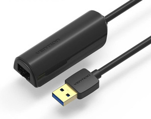 Cáp chuyển đổi USB 3.0 to LAN 1000Mbps Ethernet Vention CEHBB(15cm)