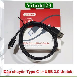 Cáp chuyển đổi USB 3.1 Type-C sang USB 3.0 Unitek Y-C474BK