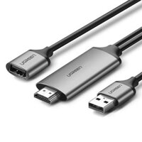 Cáp Chuyển Đổi USB Micro, Lightning, Type-C Sang HDMI UGREEN 50291 Dài 1.5m - Hàng chính hãng