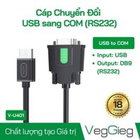 Cáp chuyển đổi USB sang COM (RS232) - VegGieg V-U401