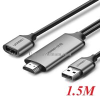 Cáp Chuyển Đổi USB Sang HDMI UGREEN 50291  Dài 1.5m - Hàng chính hãng