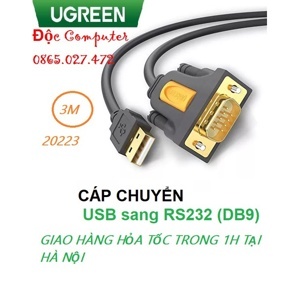 Cáp chuyển đổi USB sang RS232 Ugreen 20223 3m