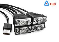 Cáp chuyển đổi USB to 4 cổng RS232 (Com) Ugreen