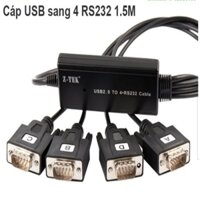 Cáp chuyển đổi USB to 4 RS232 Z-TEK ZE552A cao cấp