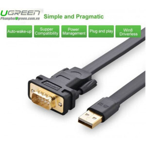 Cáp chuyển đổi USB to Com Ugreen 20218 2m