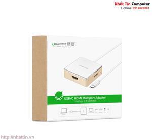 Cáp chuyển đổi USB type C to HDMI + Hub USB 2.0 - 3.0 hỗ trợ sạc Macbook Ugreen 30441