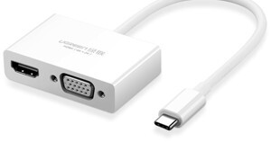 Cáp chuyển đổi USB type C to HDMI/VGA Ugreen 30843