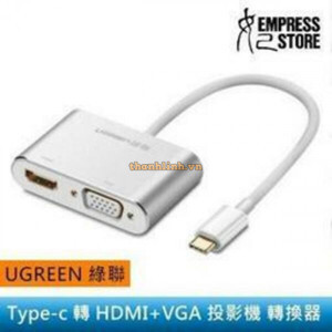 Cáp chuyển đổi USB type-C to HDMI và VGA Ugreen 50317