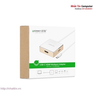 Cáp chuyển đổi USB type C to HDMI + Hub USB 2.0 - 3.0 hỗ trợ sạc Macbook Ugreen 30441