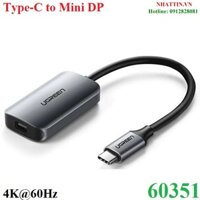 Cáp chuyển đổi USB Type-C, Thunderbolt 3 sang Mini Displayport 4K@60Hz Ugreen 60351 cao cấp