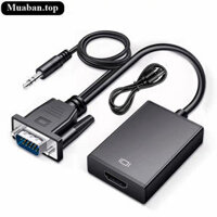 Cáp chuyển đổi VGA sang HDMI Full HD 1080P dành cho Máy Chiếu Tivi Box Laptop Pc