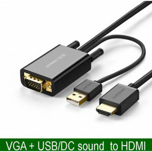 Cáp chuyển đổi VGA to HDMI + Audio Ugreen 30840