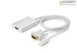 Cáp chuyển đổi VGA to HDMI + Audio Ugreen UG-40263