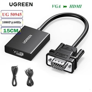 Cáp chuyển đổi VGA to HDMI + Audio Ugreen 60814
