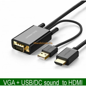 Cáp chuyển đổi VGA to HDMI + Audio Ugreen 30840