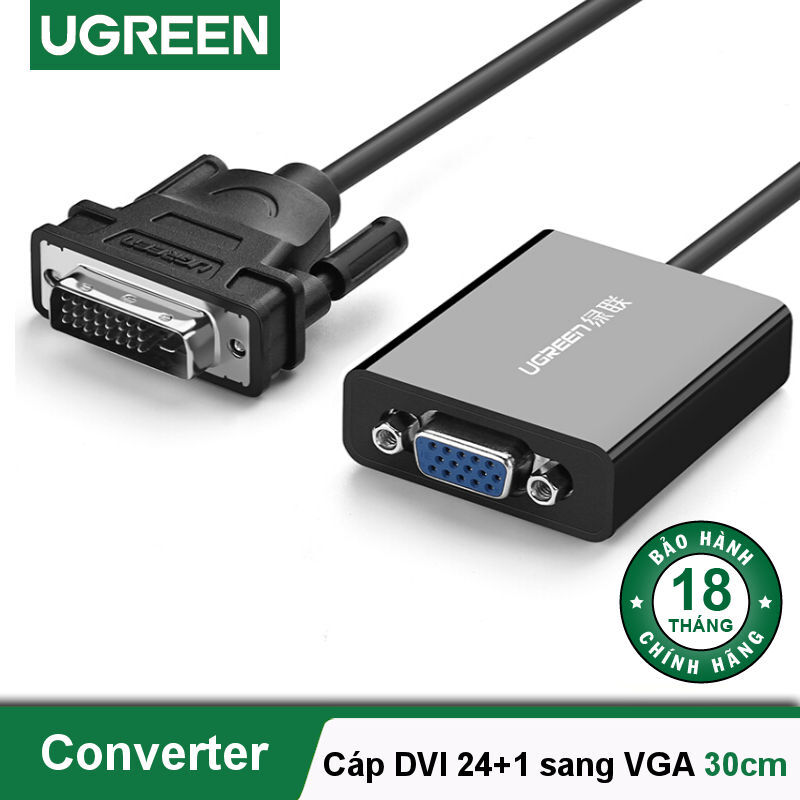 Cáp chuyển DVI-D sang VGA Ugreen 40387