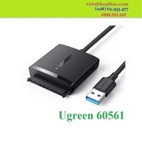 Cáp chuyển HDD sata 2.5″ 3.5″ ra USB 3.0 Ugreen 60561 dài 50cm (không adaptor 12V-2A 5.5mm)