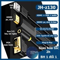 Cáp chuyển HDMI sang VGA có âm thanh - HDMI to VGA Jinghua z130 - Hồ Phạm