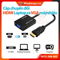 Cáp chuyển HDMI sang VGA hiệu MT-ViKi nối HDMI máy tính PC, Laptop, Đầu ghi camera, TV box ra VGA máy chiếu màn hình LCD
