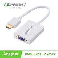 Cáp Chuyển HDMI Sang VGA UGREEN 40212 Có Audio - HDMI To VGA - Hàng Chính Hãng