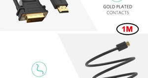 Cáp chuyển HDMI to DVI 1m Ugreen 30116