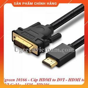 Cáp chuyển HDMI to DVI dài 15m Ugreen 10166