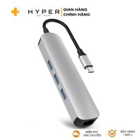 Cáp chuyển HyperDrive 6 in 1 Type-C to HDMI/USB-C/USB-A/LAN (HD233B)