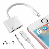 Cáp chuyển Iphone 2in1 Lightning + 3.5 xịn 			 			 			 | Hoàng Anh SG Shop