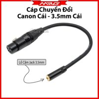 Cáp Chuyển Jack Canon Cái Sang Jack 3.5mm Cái (XLR-Female To 3.5mm Female) jack chuyển canon 3.5