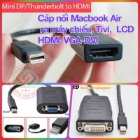 Cáp chuyển Macbook Air ra HDMI VGA DVI MÁY CHIẾU, TIVI, màn hình máy tính LCD. Thunderbolt to HDMI Adapter.