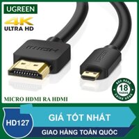 Cáp chuyển Micro HDMI sang HDMI hỗ trợ độ phân giải 4K,3D- Micro hdmi to hdmmi Ugreen HD127