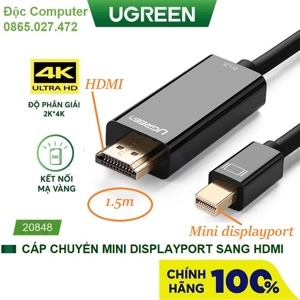 Cáp chuyển Mini DisplayPort to HDMI 4K Ugreen 20849