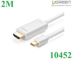 Cáp chuyển Mini DisplayPort to HDMI 2M 4K Ugreen 10452