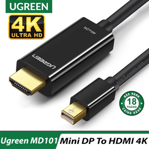 Cáp chuyển Mini DisplayPort to HDMI 3M 4K màu đen Ugreen 10455